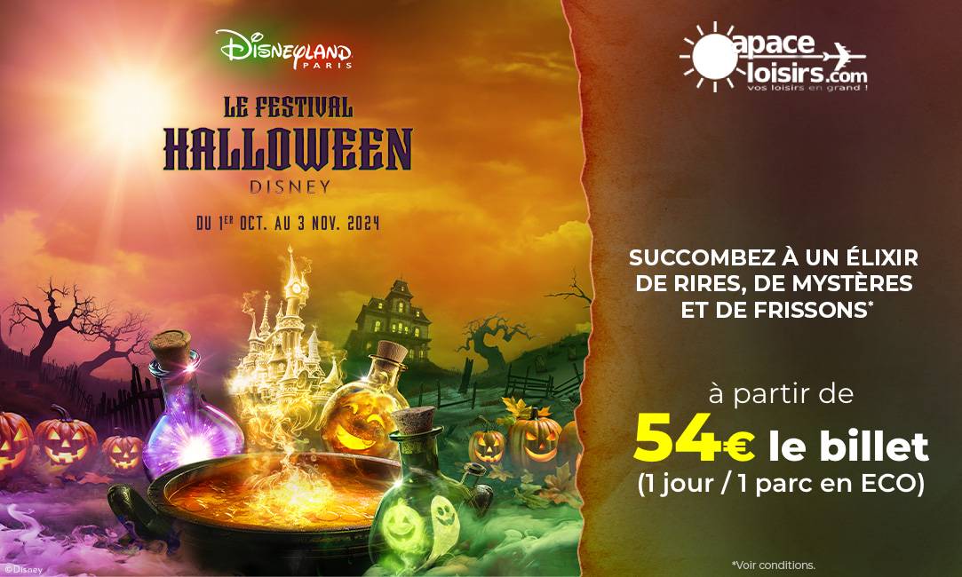 Halloween disneyland paris billetterie apace loisirs