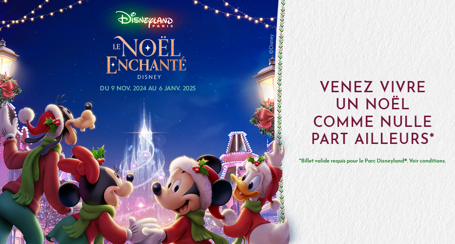 Noel enchanté Disneyland Paris Billetterie Apace Loisirs