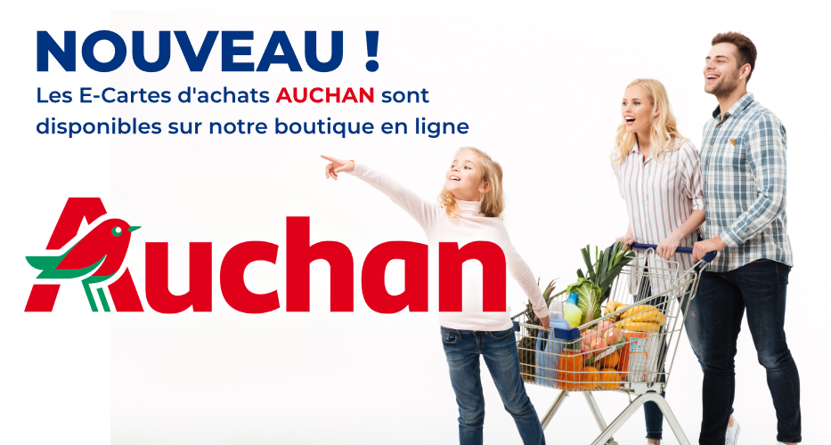 Carte d’achats AUCHAN : maintenant disponible en dématérialisée